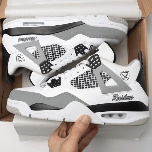 Las Vegas Raiders AJ4 Sneaker BG93