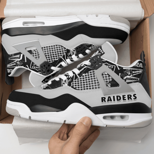 Las Vegas Raiders AJ4 Sneakers BG25