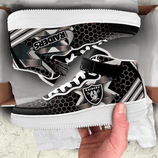 Las Vegas Raiders High AF1 Sneakers BG35