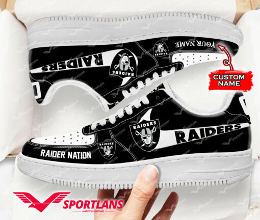 Las Vegas Raiders NFL Personalized AF1 Shoes