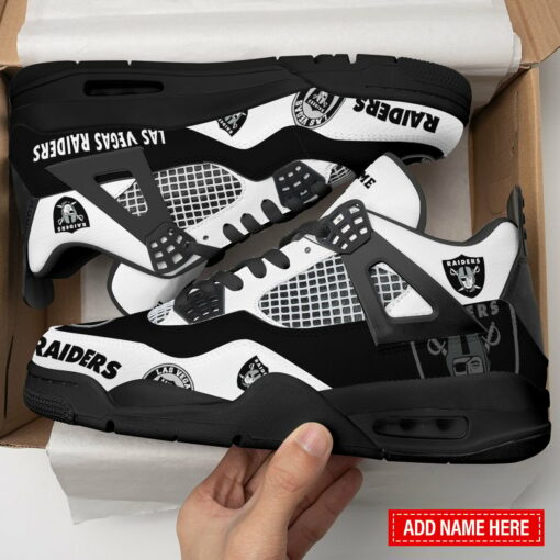 Las Vegas Raiders Personalized AJ4 Sneaker BGAJ4S357