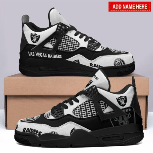 Las Vegas Raiders Personalized AJ4 Sneaker BGAJ4S357