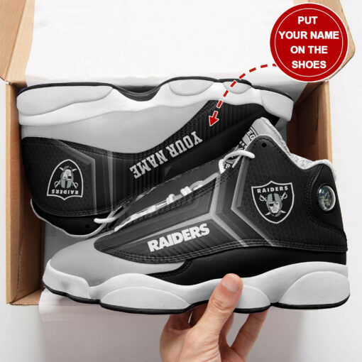 Las Vegas Raiders Personalized AJD13 Sneakers 1099