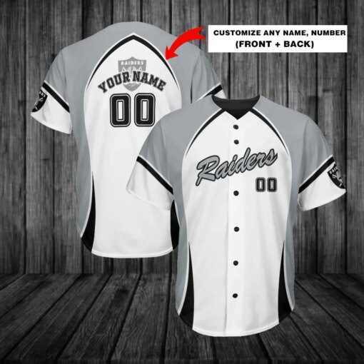 Las Vegas Raiders Personalized Baseball Jersey 268