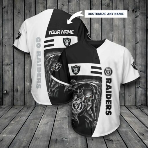 Las Vegas Raiders Personalized Baseball Jersey 299