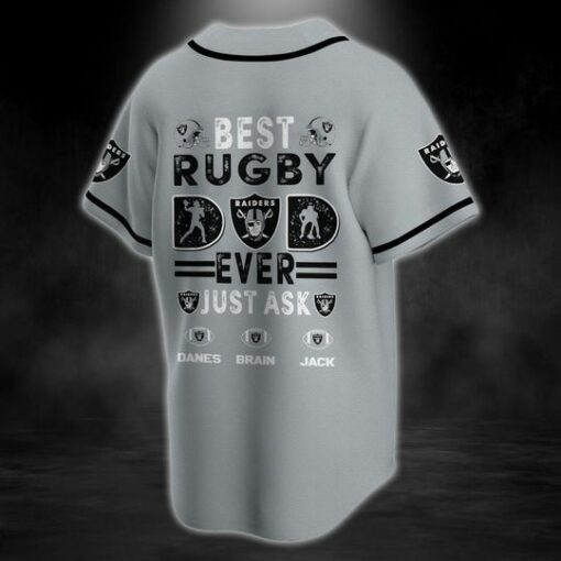 Las Vegas Raiders Personalized Baseball Jersey 493