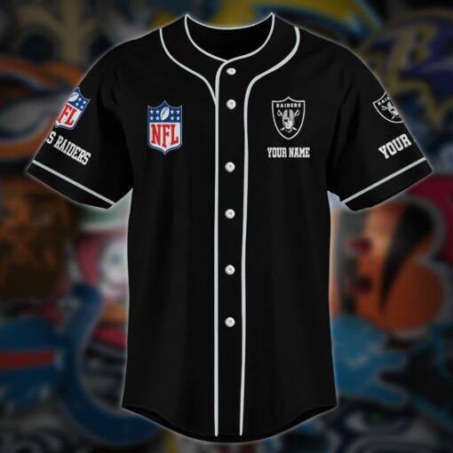 Las Vegas Raiders Personalized Baseball Jersey AZCBJS115