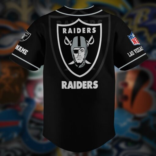 Las Vegas Raiders Personalized Baseball Jersey AZCBJS115