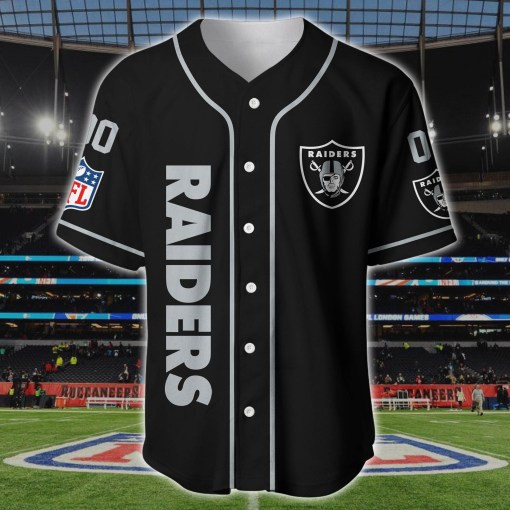 Las Vegas Raiders Personalized Baseball Jersey BG176