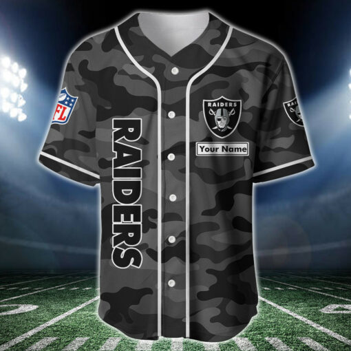 Las Vegas Raiders Personalized Baseball Jersey BG207