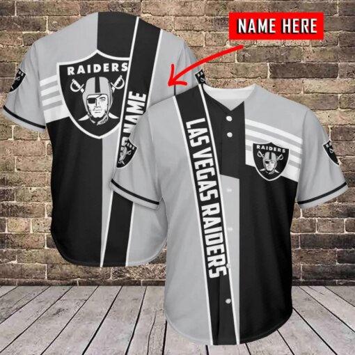 Las Vegas Raiders Personalized Baseball Jersey BG768