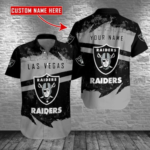 Las Vegas Raiders Personalized Button Shirt BB1027