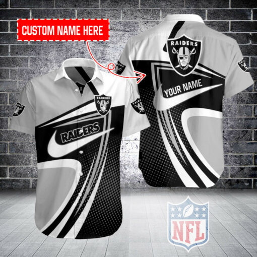 Las Vegas Raiders Personalized Button Shirt BB348