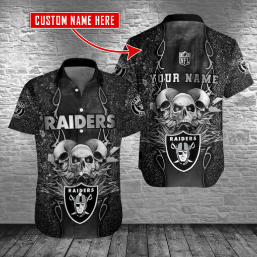 Las Vegas Raiders Personalized Button Shirt BB405