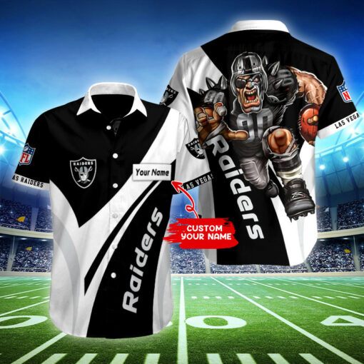 Las Vegas Raiders Personalized Button Shirt BB414