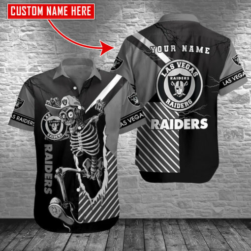 Las Vegas Raiders Personalized Button Shirt BB577