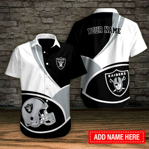 Las Vegas Raiders Personalized Button Shirt BB638