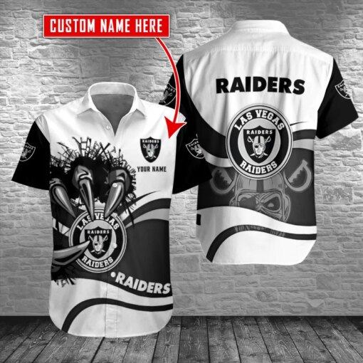 Las Vegas Raiders Personalized Button Shirt BG669