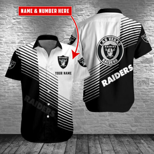 Las Vegas Raiders Personalized Button Shirt BG776