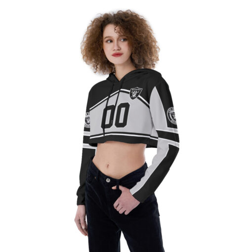 Las Vegas Raiders Personalized Combo Croptop Hoodie And Leggings AZCLG127+AZC2CHD127