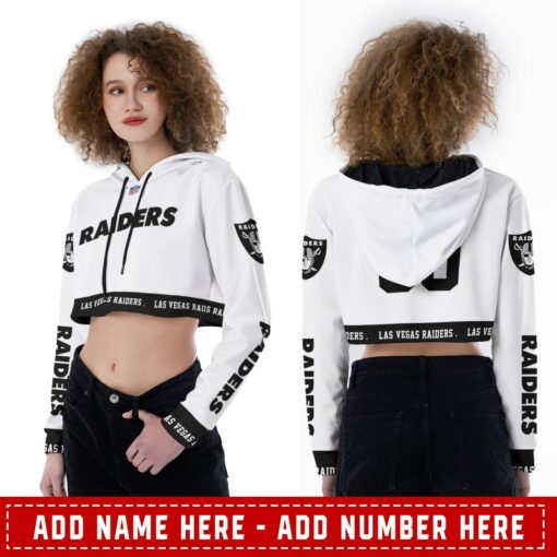 Las Vegas Raiders Personalized Croptop Hoodie And Leggings BG289