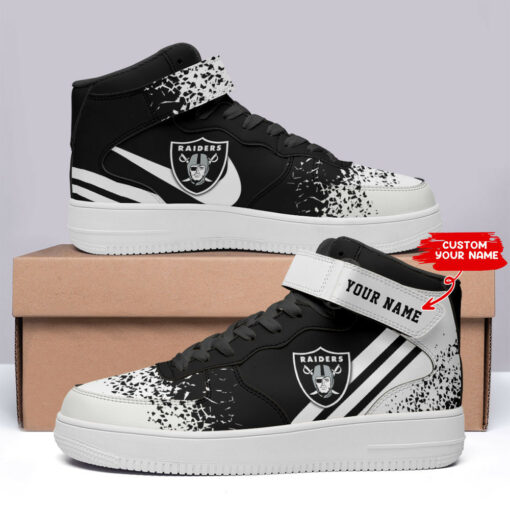 Las Vegas Raiders Personalized High AF1 Sneakers BG05