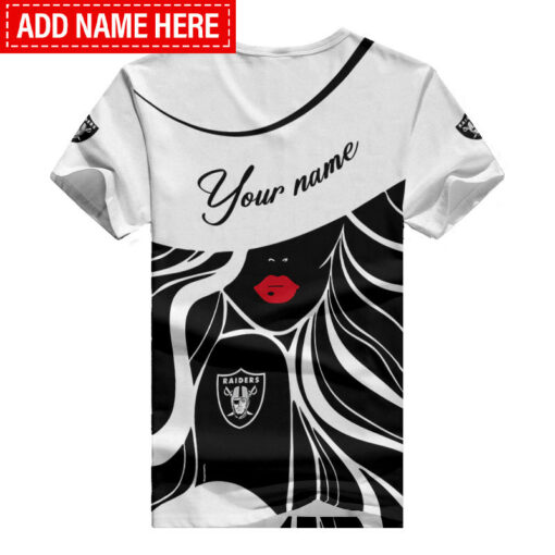 Las Vegas Raiders Personalized Summer V-neck Women T-shirt 151