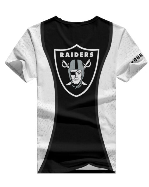 Las Vegas Raiders Personalized Summer V-neck Women T-shirt BG416