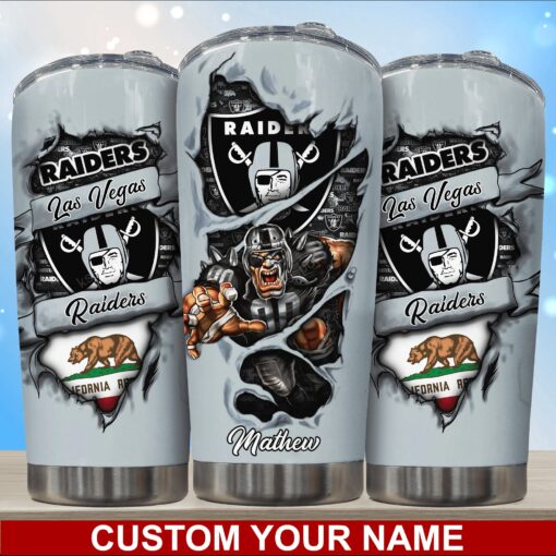 Las Vegas Raiders Personalized Tumbler BG237