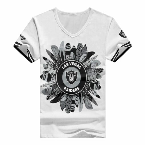 Las Vegas Raiders Personalized V-neck Women T-shirt BG627