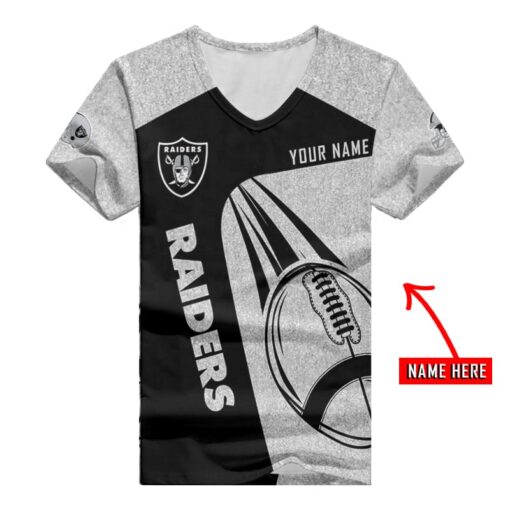 Las Vegas Raiders Personalized V-neck Women T-shirt BG907