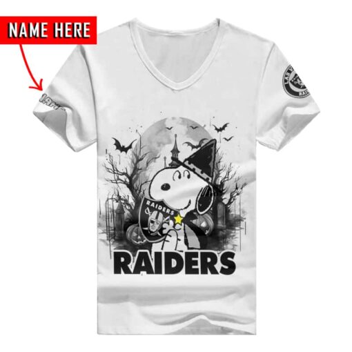 Las Vegas Raiders Personalized V-neck Women T-shirt BG966