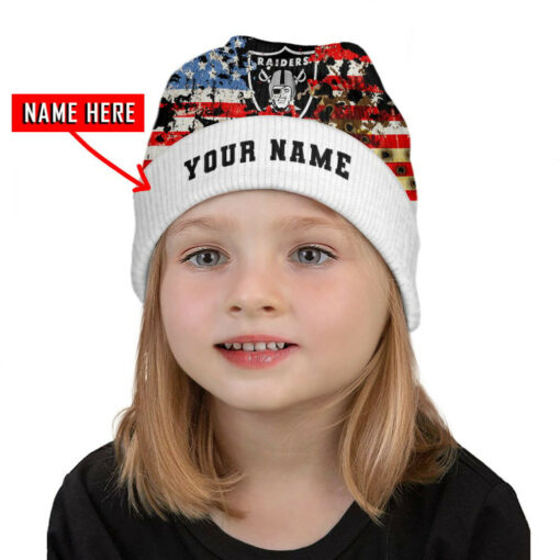 Las Vegas Raiders Personalized Wool Beanie 173