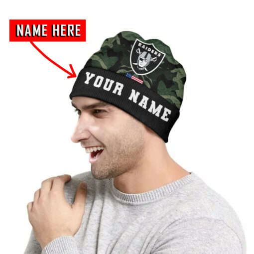 Las Vegas Raiders Personalized Wool Beanie 186