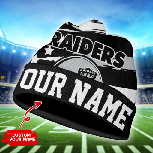 Las Vegas Raiders Personalized Wool Beanie 39