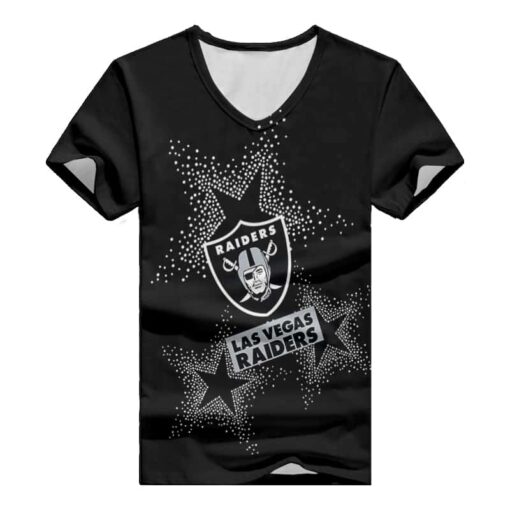 Las Vegas Raiders V-neck Women T-shirt BG770