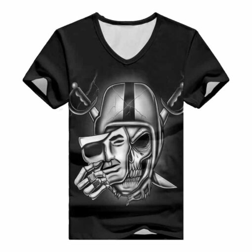 Las Vegas Raiders V-neck Women T-shirt BG780