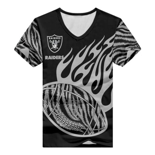 Las Vegas Raiders V-neck Women T-shirt BG789