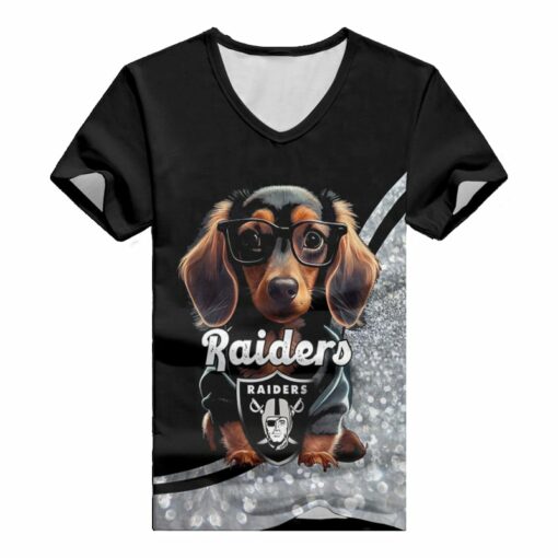 Las Vegas Raiders V-neck Women T-shirt BG820