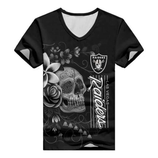 Las Vegas Raiders V-neck Women T-shirt BG825