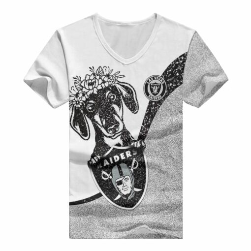 Las Vegas Raiders V-neck Women T-shirt BG835