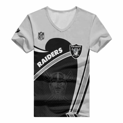 Las Vegas Raiders V-neck Women T-shirt BG866