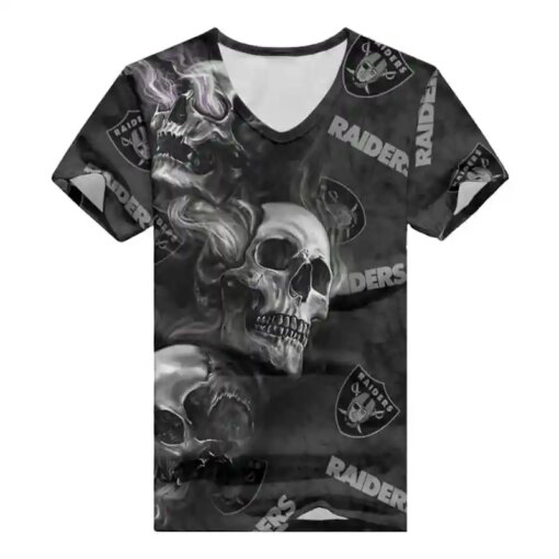 Las Vegas Raiders V-neck Women T-shirt BG875