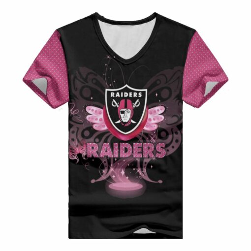 Las Vegas Raiders V-neck Women T-shirt BG889