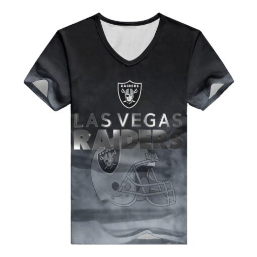 Las Vegas Raiders V-neck Women T-shirt BG933