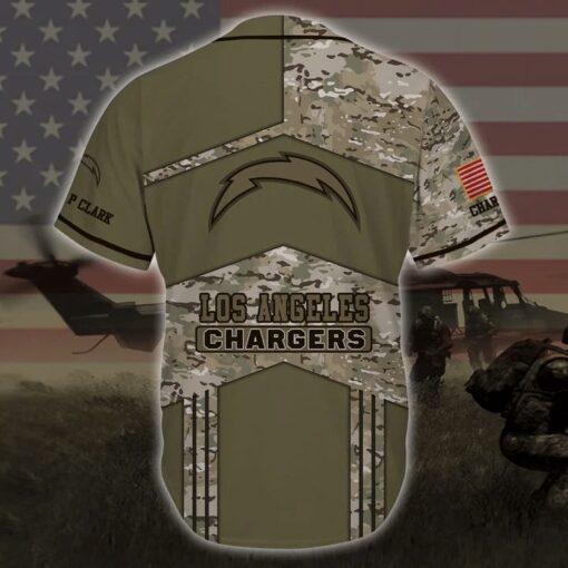 Los Angeles Chargers Personalized Baseball Jersey BG115