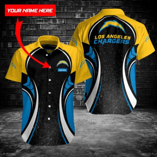 Los Angeles Chargers Personalized Button Shirts BG268