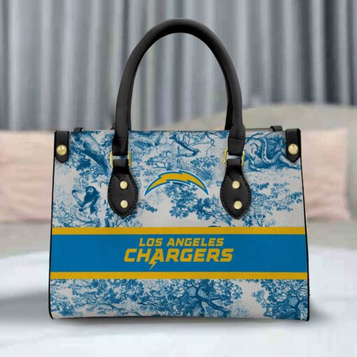 Los Angeles Chargers Personalized Leather Hand Bag BB311