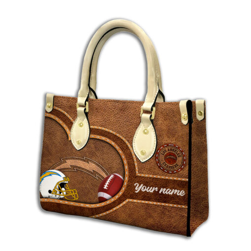 Los Angeles Chargers Personalized Leather Hand Bag BBLTHB617