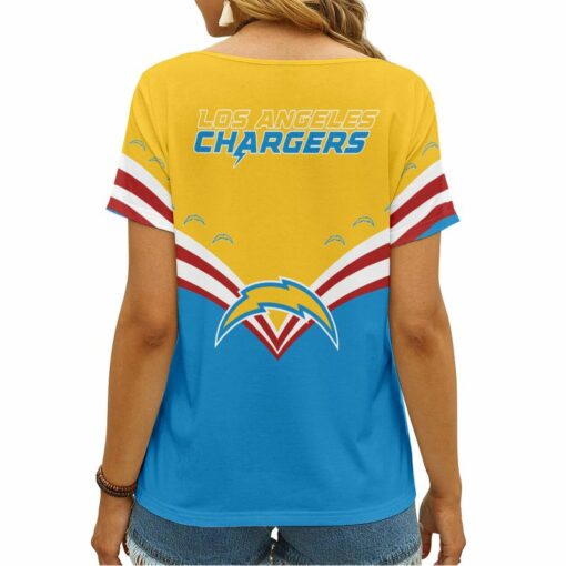 Los Angeles Chargers V-neck Women T-shirt